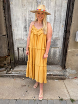 Erin Maxi Dress - Honey Gold