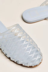 Dolce Vita | Ginna Woven Jelly Slides - Dusty Blue