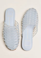 Dolce Vita | Ginna Woven Jelly Slides - Dusty Blue