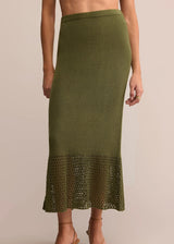 Z Supply | Haven Sweater Knit Midi Skirt - Fern