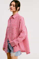 Sweetheart Gingham Button-Down