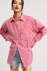 Sweetheart Gingham Button-Down