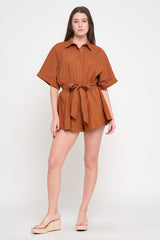 Ridge Romper - Terracotta