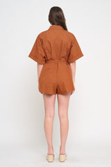 Ridge Romper - Terracotta