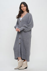 Maeve Midi Sweater Dress - Heather Grey