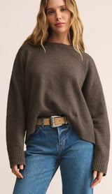 Z Supply | Cirrus Cozy Sweater - Burnt Ash Heather