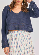 Calico Pullover - Navy