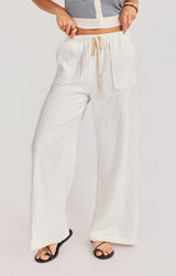 Lilah Wide Leg Pants - White