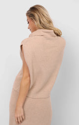 Crosby Turtleneck Vest - Cream