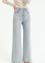 DAZE | Far Out High Rise Wide Leg Jeans - Lets Dance