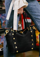 HAMMITT | Daniel Med - Black/Brushed Gold/Red Zip