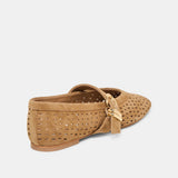 Dolce Vita | Mikel Ballet Flats Lt Brown Perforated Suede