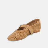 Dolce Vita | Mikel Ballet Flats Lt Brown Perforated Suede