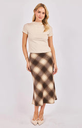 Anthem High Neck Knit Top - Oatmeal