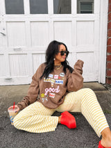 E+E | On My Way To A Good Day Sweatshirt - Brown