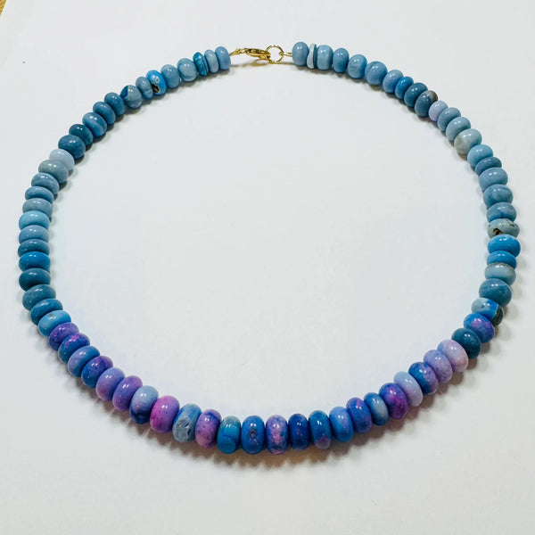 Theodosia Jewelry: Cerulean Blue Opal Candy Necklace