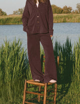 Z Supply | Hunter Knit Pant - Chocolate Cherry