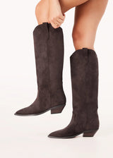 Helix Boots - Dark Cacao Suede