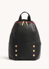HAMMITT | Hunter Medium Backpack - Black/Brushed Gold Red Zip