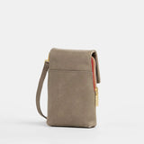 HAMMITT | VIP Mobile Small - Pewter/Brushed Gold Red Zip
