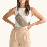 HAMMITT | Charles Crossbody Medium - Pewter/Brushed Gold