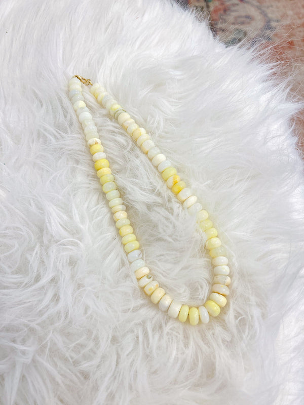 Theodosia Jewelry Lemon Opal Candy Necklace