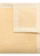 Chappy Wrap Harborview Herringbone Butter Yellow Mini Blanket