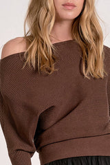 Saffron Sweater - Dark Chocolate