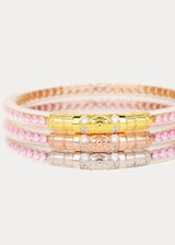BudhaGirl Three Queens All Weather Bangles - Petal Pink