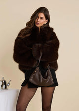 HAMMITT | Kyle Small Soft Leather Bag - Espresso Pebble/Silver