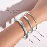 BUDHA GIRL | Silver Lumine All Weather Bangles (Set of 6)