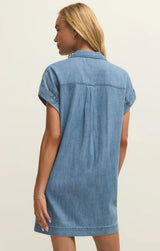 Z Supply | Napa Denim Mini Dress - Santorini Indigo