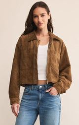 Z Supply | Heritage Faux Suede Jacket - Coconut