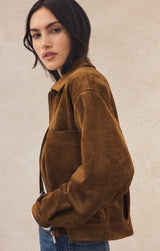 Z Supply | Heritage Faux Suede Jacket - Coconut