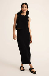 Z Supply | Gail Midi Skirt - True Black