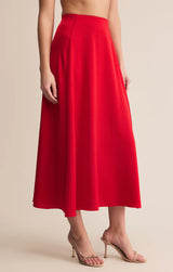 Z Supply | Northpointe Midi Skirt - Festive Red