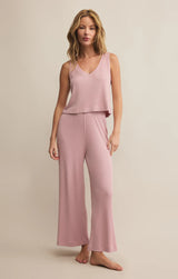 Z Supply | Sloane V-Neck Rib Tank - Pink Pearl