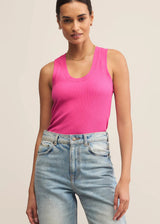 Z Supply | Sirena Rib Tank - Island Pink