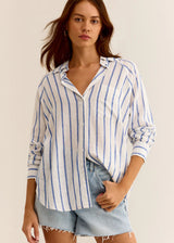 Z Supply | Perfect Linen Top - Palace Blue