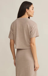 Z Supply | Sway Textured Slub Crop Tee - Parchment