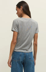 Z Supply | Tourist Knit Jersey Tee - Classic Heather Grey