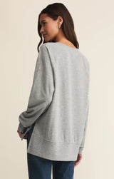 Z Supply | Modern V-Neck Weekender - Classic Heather Grey