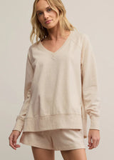 Z Supply | V-Neck Weekender - Light Oatmeal Heather
