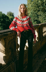 Z Supply | Adornment Fair Isle Sweater - Festive Red