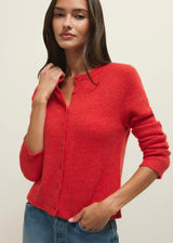 Z Supply | Medina Cozy Rib Cardigan - Red Lotus