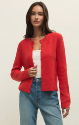 Z Supply | Medina Cozy Rib Cardigan - Red Lotus