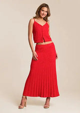 Z Supply | Lexa Sweater Skirt - Kiss Me Red