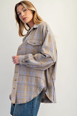 Free Bird Flannel - Taupe