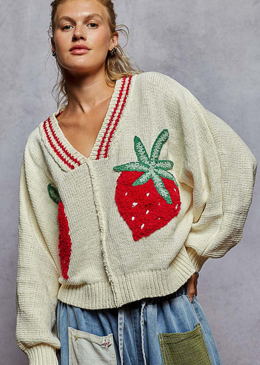 Juniper Strawberry Sweater