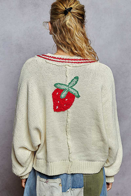 Juniper Strawberry Sweater